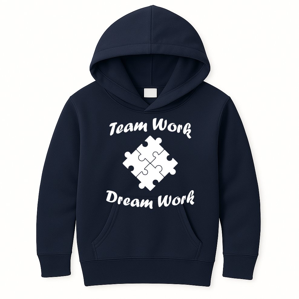 Team Work Dream Work Kids Hoodie
