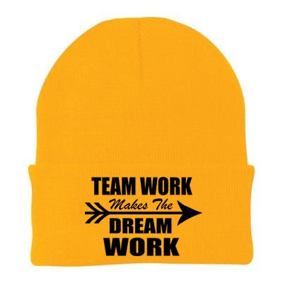 Team Work Makes The Dream Work Knit Cap Winter Beanie