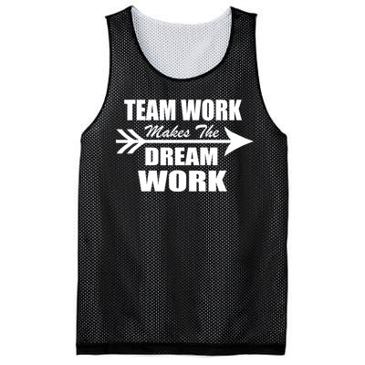 Team Work Makes The Dream Work Mesh Reversible Basketball Jersey Tank