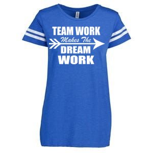 Team Work Makes The Dream Work Enza Ladies Jersey Football T-Shirt