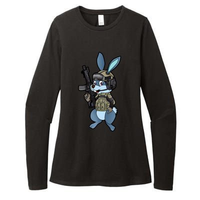 Tactical Easter Bunny Womens CVC Long Sleeve Shirt