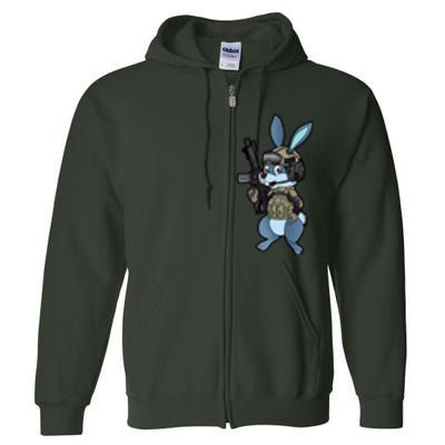 Tactical Easter Bunny Full Zip Hoodie