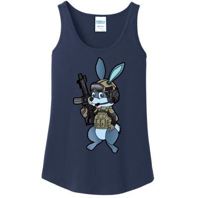 Tactical Easter Bunny Ladies Essential Tank