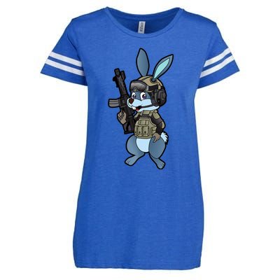 Tactical Easter Bunny Enza Ladies Jersey Football T-Shirt