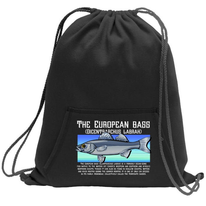 The European Bass Sweatshirt Cinch Pack Bag