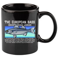 The European Bass 11oz C Handle Ceramic Mug