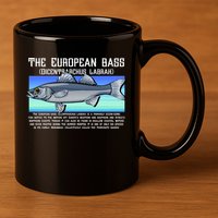 The European Bass 11oz C Handle Ceramic Mug