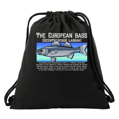 The European Bass Drawstring Bag