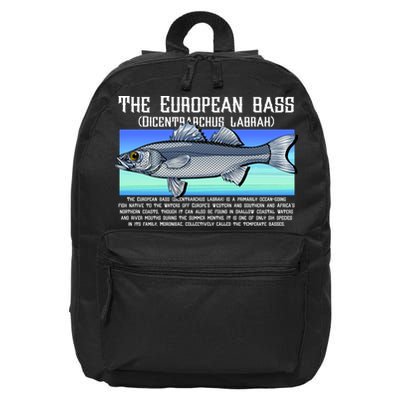 The European Bass 16 in Basic Backpack