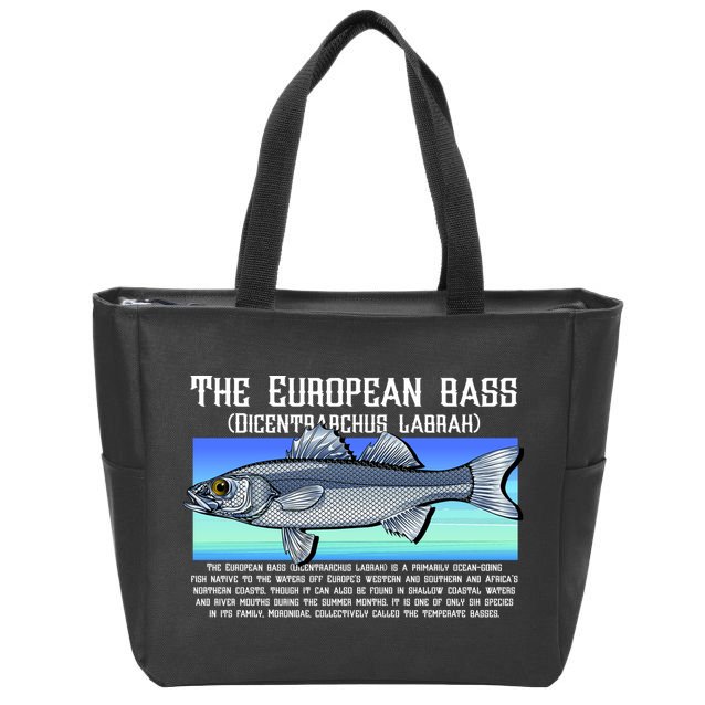 The European Bass Zip Tote Bag
