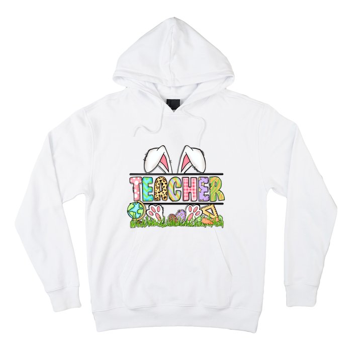 Teacher Easter Bunny Funny Ears Easter Day Gift Hoodie