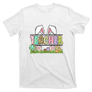 Teacher Easter Bunny Funny Ears Easter Day Gift T-Shirt