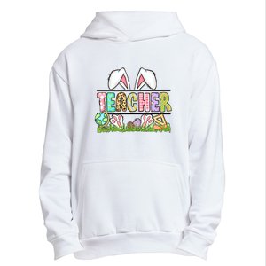 Teacher Easter Bunny Funny Ears Easter Day Gift Urban Pullover Hoodie