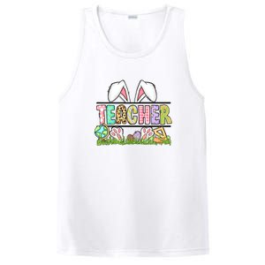 Teacher Easter Bunny Funny Ears Easter Day Gift PosiCharge Competitor Tank