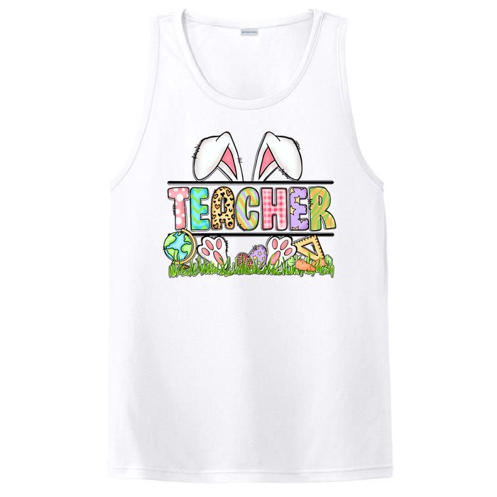 Teacher Easter Bunny Funny Ears Easter Day Gift PosiCharge Competitor Tank