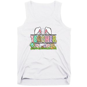 Teacher Easter Bunny Funny Ears Easter Day Gift Tank Top