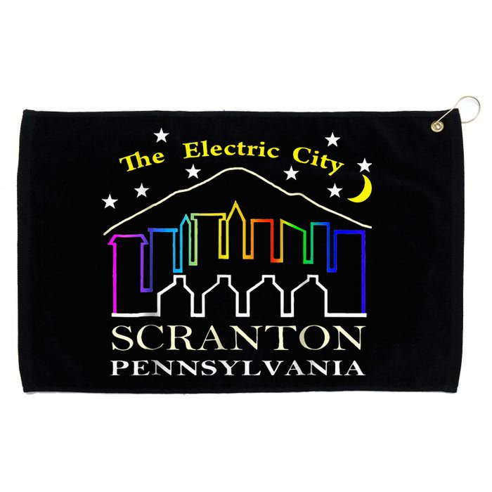 The electric city scranton pennsylvania Grommeted Golf Towel