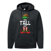 Tall Elf Christmas Matching Family Performance Fleece Hoodie