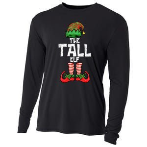 Tall Elf Christmas Matching Family Cooling Performance Long Sleeve Crew