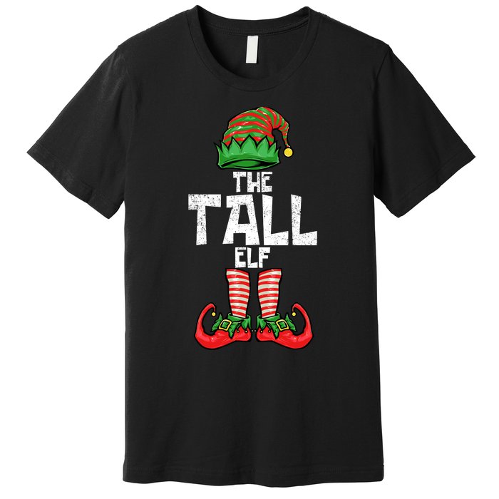 Tall Elf Christmas Matching Family Premium T-Shirt