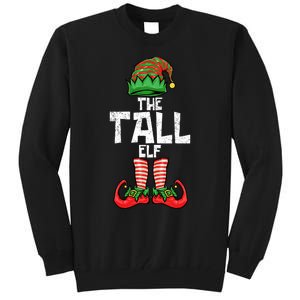 Tall Elf Christmas Matching Family Tall Sweatshirt