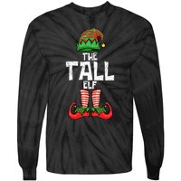 Tall Elf Christmas Matching Family Tie-Dye Long Sleeve Shirt