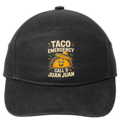 Taco Emergency Call Juan Juan Cinco De Mayo 7-Panel Snapback Hat