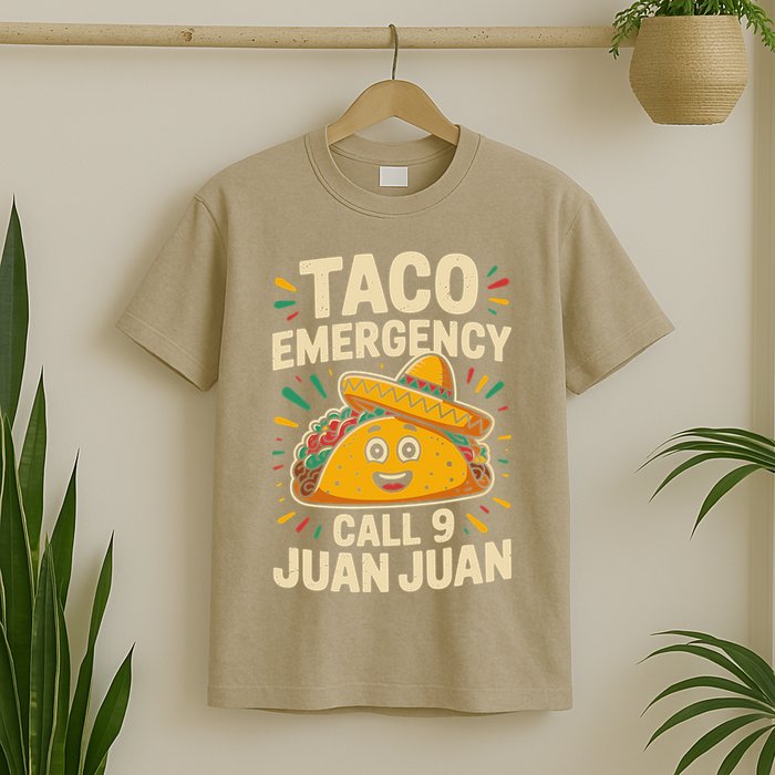 Taco Emergency Call Juan Juan Cinco De Mayo T-Shirt