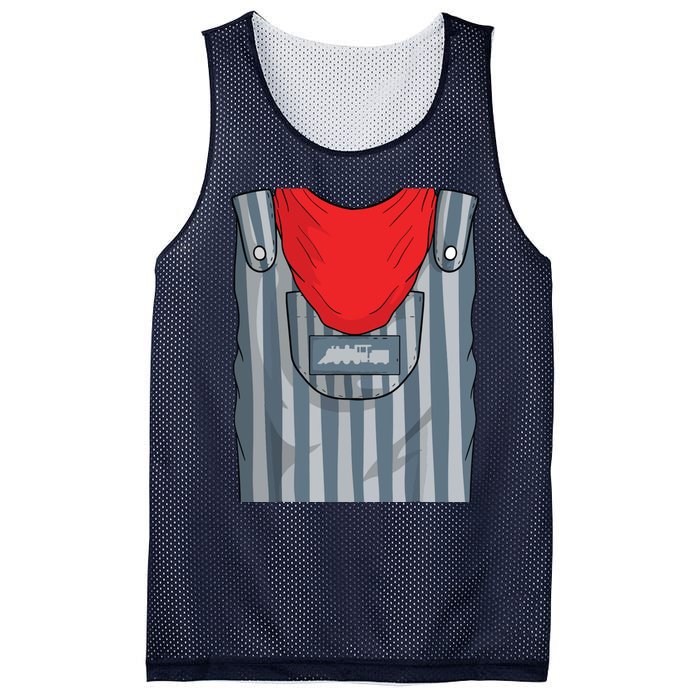 Train Engineer Costume Easy Halloween Gift Railroad Lover Mesh Reversible Basketball Jersey Tank