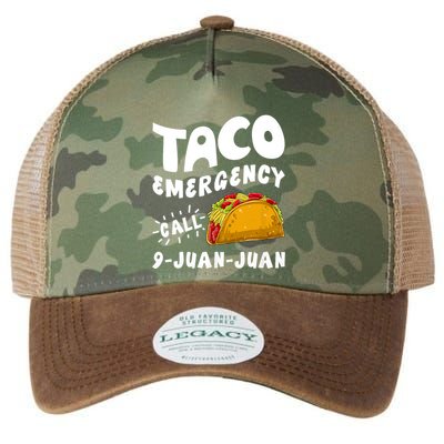Taco Emergency Call 9 Juan Juan Funny Cinco De Mayo Legacy Tie Dye Trucker Hat