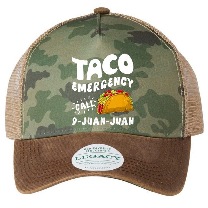 Taco Emergency Call 9 Juan Juan Funny Cinco De Mayo Legacy Tie Dye Trucker Hat
