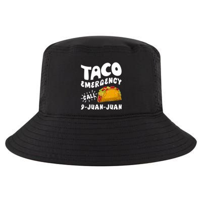 Taco Emergency Call 9 Juan Juan Funny Cinco De Mayo Cool Comfort Performance Bucket Hat