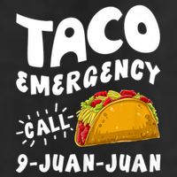 Taco Emergency Call 9 Juan Juan Funny Cinco De Mayo 7 Panel Mesh Trucker Snapback Hat