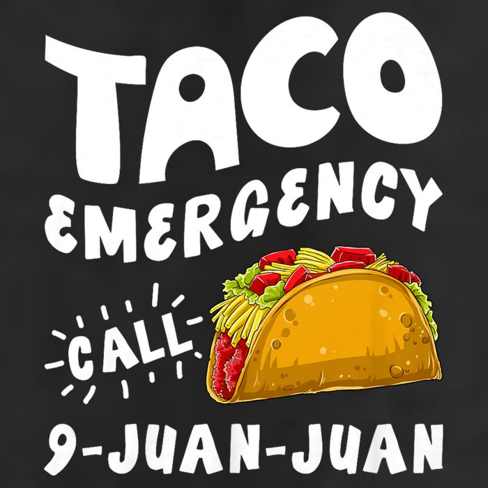 Taco Emergency Call 9 Juan Juan Funny Cinco De Mayo 7 Panel Mesh Trucker Snapback Hat