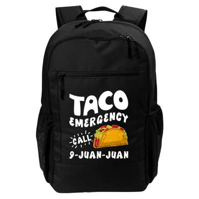 Taco Emergency Call 9 Juan Juan Funny Cinco De Mayo Backpack