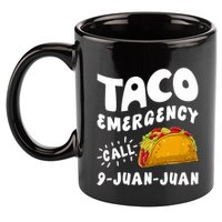 Taco Emergency Call 9 Juan Juan Funny Cinco De Mayo 11oz C Handle Ceramic Mug
