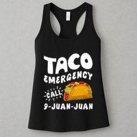 Taco Emergency Call 9 Juan Juan Funny Cinco De Mayo Womens Tank Top