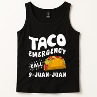 Taco Emergency Call 9 Juan Juan Funny Cinco De Mayo Tank Top