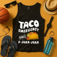 Taco Emergency Call 9 Juan Juan Funny Cinco De Mayo Tank Top