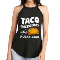 Taco Emergency Call 9 Juan Juan Funny Cinco De Mayo Women's Perfect Tri Rocker Tank