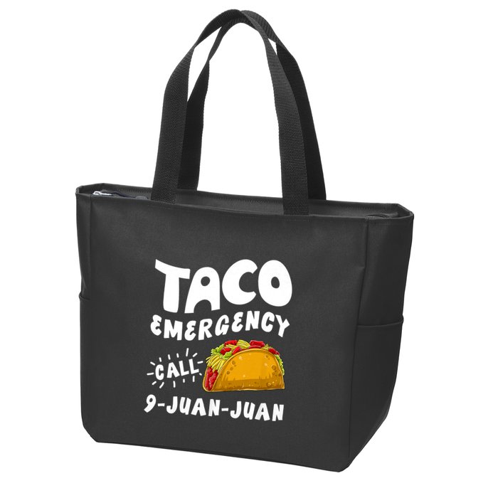 Taco Emergency Call 9 Juan Juan Funny Cinco De Mayo Zip Tote Bag