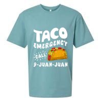 Taco Emergency Call 9 Juan Juan Funny Cinco De Mayo Sueded Cloud Jersey T-Shirt