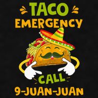 Taco Emergency Call 9 Juan Juan Funny Gift Cinco De Mayo Ladies PosiCharge Tri-Blend Wicking Tank