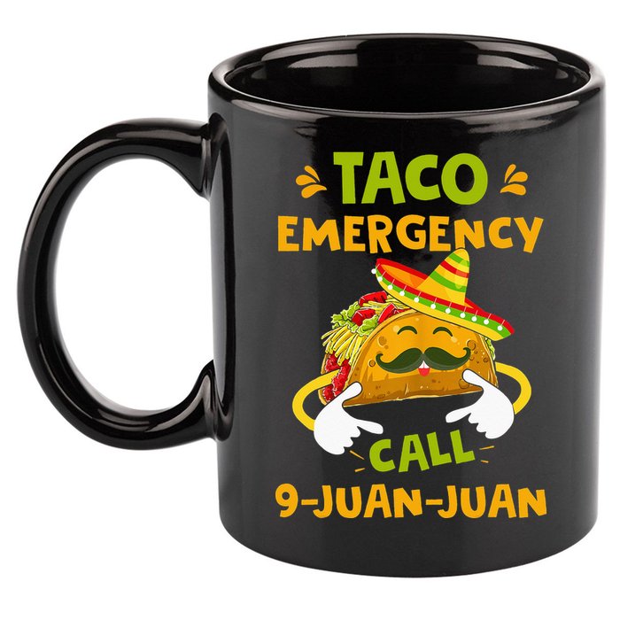 Taco Emergency Call 9 Juan Juan Funny Gift Cinco De Mayo 11oz C Handle Ceramic Mug