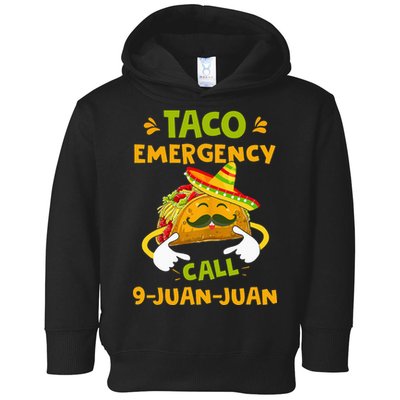 Taco Emergency Call 9 Juan Juan Funny Gift Cinco De Mayo Toddler Hoodie