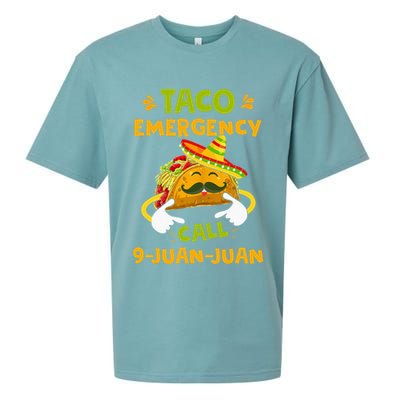 Taco Emergency Call 9 Juan Juan Funny Gift Cinco De Mayo Sueded Cloud Jersey T-Shirt