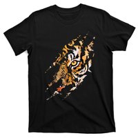 Tiger Eye Claw Marks Wild Bengal Safari Lover Zookeeper T-Shirt