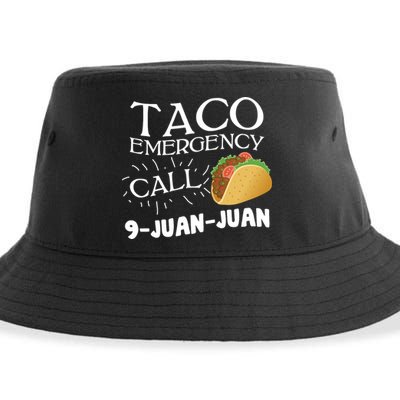 Taco Emergency Call 9 Juan Juan Sustainable Bucket Hat