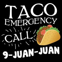 Taco Emergency Call 9 Juan Juan Drawstring Bag