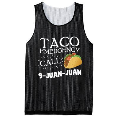 Taco Emergency Call 9 Juan Juan Mesh Reversible Basketball Jersey Tank